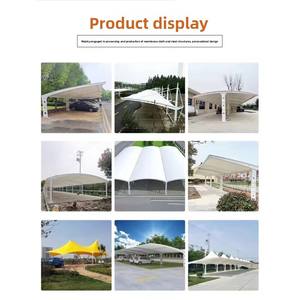 Structure de carport à <span class=keywords><strong>membrane</strong></span>, nouveau type de borne de recharge <span class=keywords><strong>photovoltaïque</strong></span> auto-alimentée par batterie, pare-soleil, imperméable, résistant à la chaleur pour l'extérieur - Product Image 2