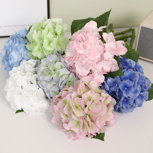 Flor Artificial de Hortensia Mu Cheng, Tallo Único Grande, Plástico Suave, Alta Simulación, Decoración para Bodas y Hogar - Product Image 3
