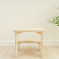 Tabouret à deux marches en bois Montessori pour enfants, pour aider au cuisine et aux toilettes, tabouret pour tout-petits de haute qualité