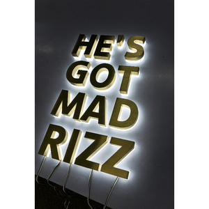 Cửa Hàng dấu hiệu Acrylic <span class=keywords><strong>Laser</strong></span> Board cắt Vàng dấu hiệu nhà số tên nội thất dấu hiệu LED chiếu sáng chữ các nhà sản xuất tùy chỉnh - Product Image 2