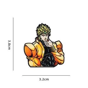 Pin de esmalte de hierro de JoJo's Bizarre Adventure: Jotaro Kujo, Giorno Giovanna, Dio, <span class=keywords><strong>Kira</strong></span> Yoshikage. Broche, insignia y decoración para mochila y solapa. - Product Image 6
