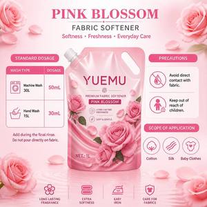 <span class=keywords><strong>Ammorbidente</strong></span> <span class=keywords><strong>Concentrato</strong></span> per Tessuti OEM Private Label 1L con Manico, Fragranza di Rosa Fresca a Lunga Durata - Product Image 2