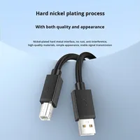 Zzx Zzx-ly-003 Oem Odm Usb2.0 Kabel Data Printer Port Persegi Tembaga Penuh Pelindung Multi-lapis Koneksi Komputer Usb-a ke Usb-b