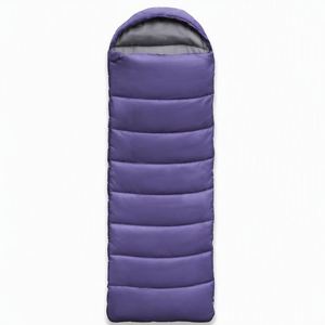 ถุงนอนโพลีเอสเตอร์แบบพับได้ น้ำหนักเบา อุ่นสบาย ตัดเย็บด้วยเทคนิค Horizontal Baffle Stitching เป็นมิตรกับสิ่งแวดล้อม เหมาะสำหรับการตั้งแคมป์ เดินป่า และแบกเป้กลางแจ้ง - Product Image 1