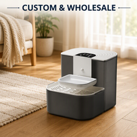 Fontaine à eau automatique pour chat Delong, sans fil, double réservoir, distributeur d'eau pour animaux de compagnie, chauffage à température constante, alimentation programmée à distance, utilisation domestique