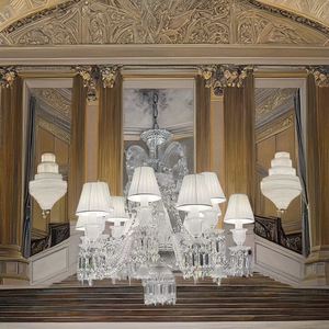 Candelabro DE BODA francés clásico oro antiguo <span class=keywords><strong>Bacarat</strong></span> claro/oro/vela blanca cálida antigua estilo cristal para decoración de habitación - Product Image 3