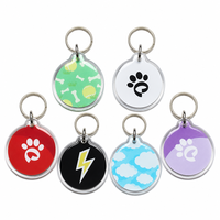 Carte d'identification pour chien NFC personnalisée en époxy, transparente, avec code QR imprimable, stockage 504 Ko, 100 000 effaçages/écritures
