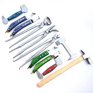 Farrier ชุดอุปกรณ์มีดกีบชุดมีดห่วงสองด้านด้ามจับตามหลักสรีรศาสตร์3ชิ้น - Product Image 1