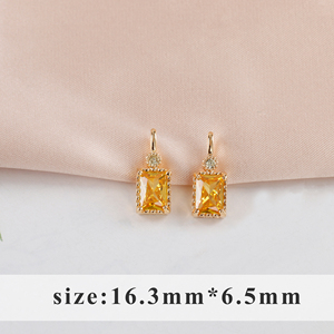 <span class=keywords><strong>M999</strong></span> gufather คุณภาพสูงปราศจากนิกเกิล18K ทองโรเดียมชุบทองแดงเพทายเครื่องประดับทำ DIY ชิ้นส่วนต่างหู10ชิ้น/ล็อต - Product Image 2
