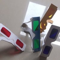 Lunettes 3D Rp, polarisées rouge-bleu, séparation spectrale, pour télévision et cinéma, en PET, VR tout-en-un, écran virtuel 50"-80"