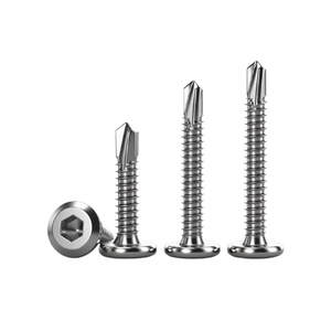 Bibo Yaente Factory 410 Stainless Steel Hex Socket Flat Head Self-drilling Screws - M5.5 Dovetail Drilling <b>Fasteners</b> Metric Self - Product Image 4