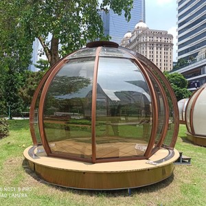 Dôme transparent en verre pour camping, restaurant, hôtel, utilisation en extérieur, structure rigide quatre saisons - Product Image 3