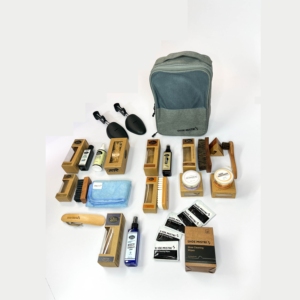 Shoe Mistri Shoe Care Kit Complete Cleaning & Protection Set with Shoe Trees Brushes <b>Cleaner</b> Conditioner Cloth Travel <b>Bag</b> - Product Image 1