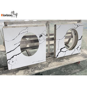 Encimeras de cocina comerciales Horizon China Cuarzo <span class=keywords><strong>Aglomerado</strong></span> Calacatta cuarzo <span class=keywords><strong>blanco</strong></span> - Product Image 6