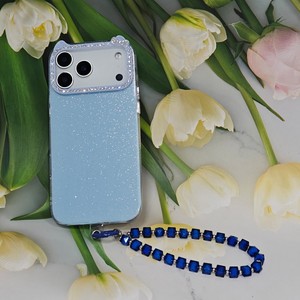 เคสโทรศัพท์สีกลิตเตอร์พร้อมกรอบกล้องประดับเพชร สายคล้องข้อมือแบบลูกปัด น่ารัก ป้องกันได้ดี สำหรับ <span class=keywords><strong>iPhone</strong></span> 17 <span class=keywords><strong>Pro</strong></span> <span class=keywords><strong>Max</strong></span> 16 15 14 <span class=keywords><strong>11</strong></span> - Product Image 5