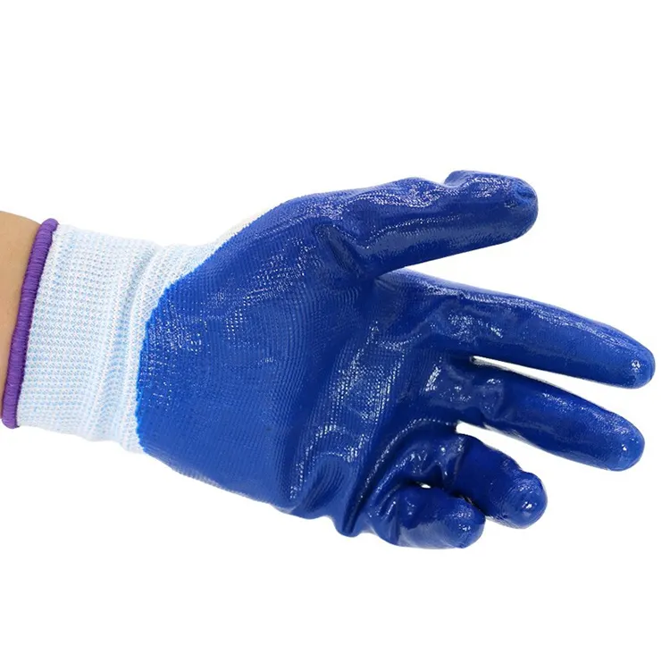 Sarung tangan kerja mesin pembuat sarung tangan kerja dilapisi lateks halus lapisan kualitas tinggi lateks