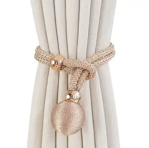 Tirai kecil buatan tangan online grosir dekorasi bola tunggal dasi rumbai tali pengikat