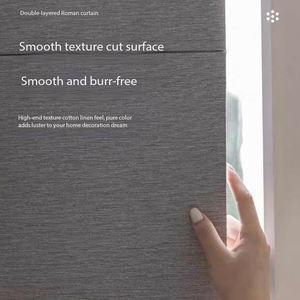 Rideaux en tissu nouvellement conçus <span class=keywords><strong>avec</strong></span> une protection solaire et des stores romains occultants, équipés d'un système de contrôle électrique. - Product Image 6