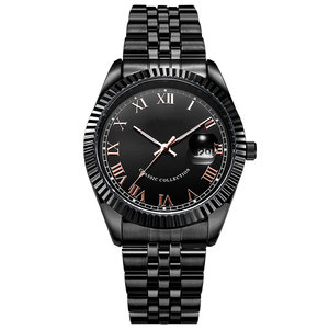 Nouveau produit 2022 montre à <span class=keywords><strong>lunette</strong></span> Unique avec calendrier grossissant montre à Quartz lumineuse de haute qualité cadeau d'affaires montre-bracelet Relojes - Product Image 2