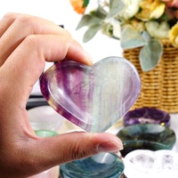 Vente en gros de bols en cristal naturel, améthyste, en forme de lune, de cœur et de chat, pour la guérison, la décoration de la maison et le rangement de bijoux