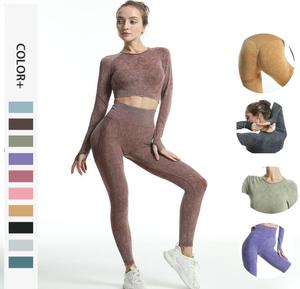 Yoga Hot Sexy Xxxx Sport 2-teilige Hosen Set Private Label Com press ive Girls Bilder Leggings Sexy Ass Custom Fringe Slimming Pants