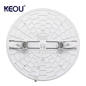 KEOU TUV CB LED円形ラウンドフレームレス18W調光可能LEDパネルライト