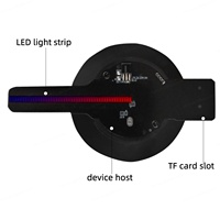 Ventilateur projecteur holographique 3D 11CM pour affichage publicitaire extérieur, bibliothèque vidéo Rem 700, 48 LED, compatible APP et WIFI pour les campagnes