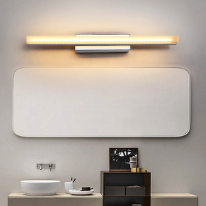 Lámpara de Espejo LED Acrílica Delgada para Baño, Moderna y Sencilla, con Luz LED Superior e Inferior, para Hoteles - Product Image 4