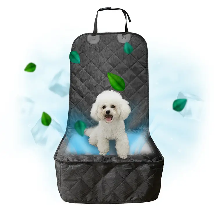 GeerDuo yaz jel soğutma çizilmeye dayanıklı su geçirmez kaymaz tam koruma ön köpek araba koltuğu kapakları ile yan kapakları
