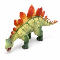 Figurine réaliste de Stegosaurus en PVC écologique vert 14x4x8, modèle d'enseignement du dinosaure, décoration de bureau pour enfants