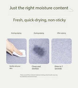 Lingettes hydratantes jetables écologiques non tissées pour soins féminins, produits d'hygiène et de santé, personnalisables OEM/ODM - Product Image 4