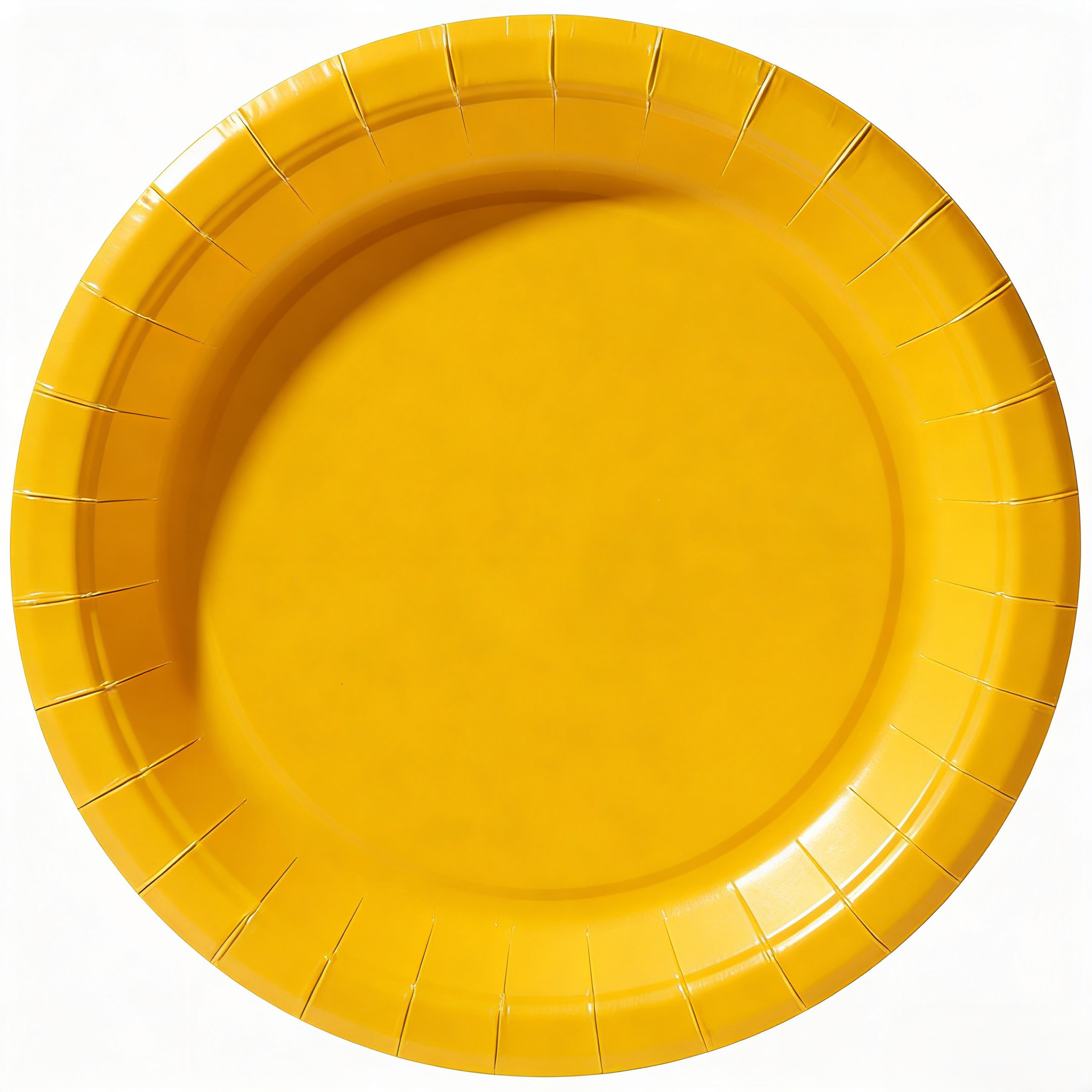 Plato de papel de 7 pulgadas * 10 piezas * Amarillo