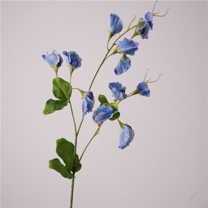 Fiori Artificiali di Pisello <span class=keywords><strong>Blu</strong></span>, <span class=keywords><strong>Viola</strong></span> e Bianco a Effetto Realistico per Decorazioni di Matrimoni, Case e Hotel - Product Image 2