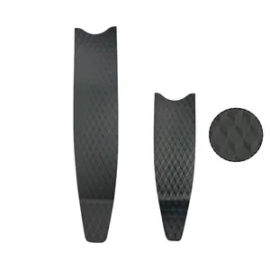 Profissional Custom Colors Logo PP Blade Freediving Fins TPR Foot Pocket PP Long Blade Natação Flippers Diving Fins