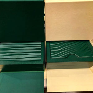 Factory wholesale green <b>wooden</b> <b>box</b> luxury waterproof sapphire 5A gift <b>box</b> mechanical <b>watch</b> <b>box</b> - Product Image 2