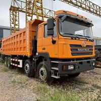 شاحنة قلابة ثقيلة مستعملة شاكمين F3000 8x4 بسعة 11-20 طن، محرك ديزل ويتشاي 12 أسطوانة بقوة 451-500 حصان، يورو 3، >8 لتر، توجيه يساري