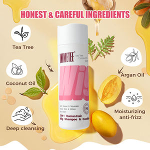 Shampooing et revitalisant 2-en-1 professionnel pour perruques en cheveux naturels, à l'huile d'arbre à thé et kératine, nettoyant capillaire régénérant pour perruques - Vente en gros - Product Image 4