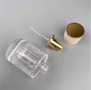 Glass <b>Perfume</b> <b>Bottle</b> Cylinder Shape Clear Surface Screw Cap Home Fragrance <b>30ml</b> 50ml Refillable - Product Image 5