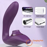 Klitoris-Saugvibrator Klitoris-Stimulator Silikon USB Wiederaufladbar Wasserdicht 10 Frequenzen Weiblicher Erwachsenen-Masturbator