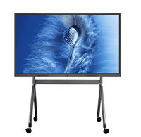Pizarra Interactiva Inteligente LED 4K UHD de 86 Pulgadas y 60 Hz, Sistema Operativo Dual, 8 GB + 128 GB, Pantalla Táctil de 40 Puntos, Pizarra Blanca Inteligente para el Aula
