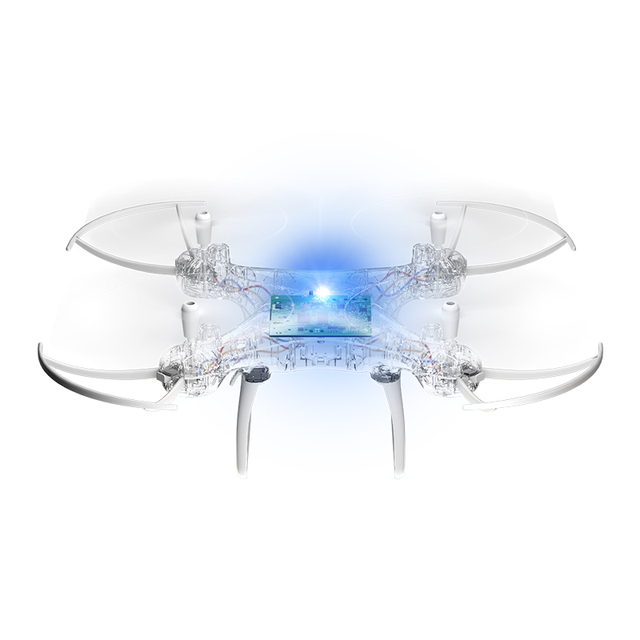 DWI Dowellin STEM Education DIY RC Drone Kit Programmable Remote Control Toy for Kids Includes Batteries