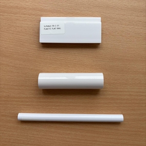 Thiết kế hiện đại nhựa đường sắt phía dưới cho con lăn Shades ngày và đêm rèm cửa sổ Rèm phụ kiện với ống tròn - Product Image 4