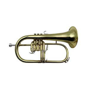 SEASOUND Factory Flugelhorn en laiton laqué or à trois pistons de qualité professionnelle, portable et durable JYFG410 - Product Image 1