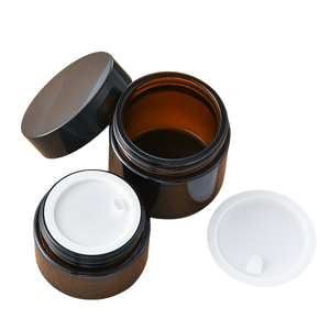 Emballage cosmétique de luxe personnalisé avec étiquette, 250 ml, 8 oz, couvercle doré estampé à chaud, contenants en PP noir de qualité alimentaire, flacon pompe pour crème pour le visage - Product Image 4