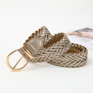 <span class=keywords><strong>Ceinture</strong></span> personnalisée pour <span class=keywords><strong>femme</strong></span> JULUN - Boucle en alliage gravée sur mesure, <span class=keywords><strong>tressée</strong></span>, pour robes et jeans, vente en gros - Product Image 2