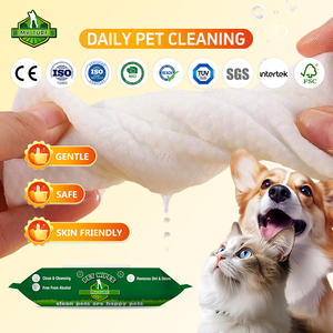 Toallitas Húmedas para Mascotas en Paquete Individual para Perros, Gatos y Mascotas Pequeñas - Product Image 1
