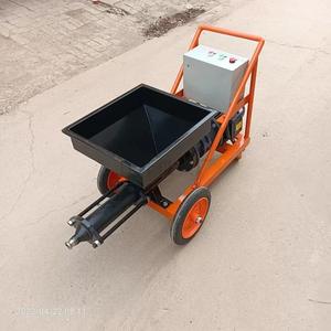 高品質プレミアムモルタルガン多機能セメントモルタル噴霧器建築工具100LホッパーポンプモーターPLC - Product Image 4