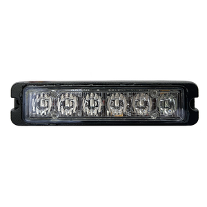 Étanche IP65 blanc led stroboscopique lumières 3W 6 led stroboscope voyant ambre balise 21 modes 12v 24v led stroboscopique voyant d'avertissement - Product Image 4