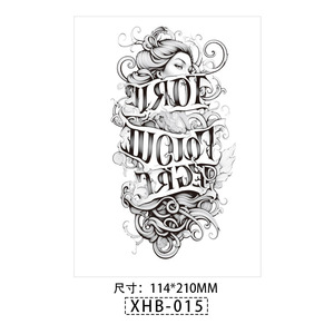 Autocollant de tatouage temporaire fleurs et papillons, imperméable, longue durée, coloré, pour le corps, pour filles et femmes, usage professionnel - Product Image 4