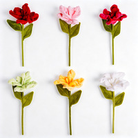 Fleurs de lys artificielles en tissu, décorations florales en peluche pour tables basses de salon, arrangements floraux et ornements